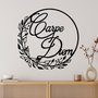 Wallity Carpe Diem 1 Escultura de pared de metal Negra